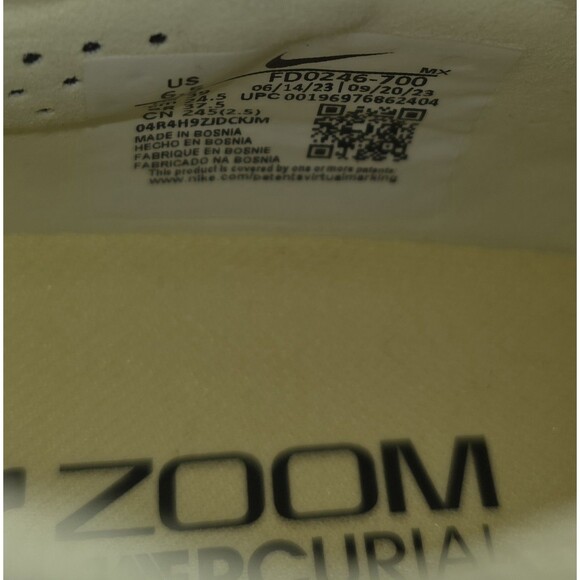 Nike Zoom Mercurial Superfly 9 Elite SG-Pro AC Lemonade FD0246-700 Men Size 6.5 main image 9
